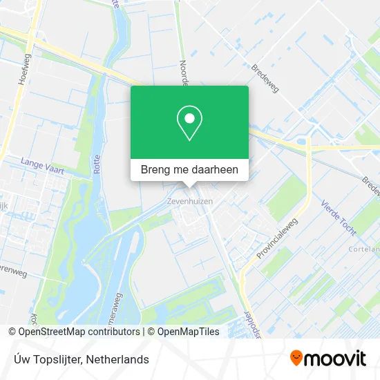 Úw Topslijter kaart