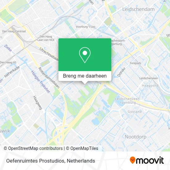 Oefenruimtes Prostudios kaart