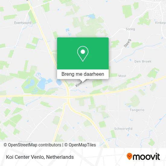 Koi Center Venlo kaart