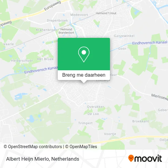 Albert Heijn Mierlo kaart