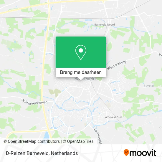 D-Reizen Barneveld kaart