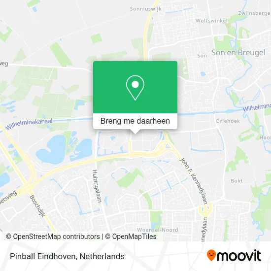 Pinball Eindhoven kaart