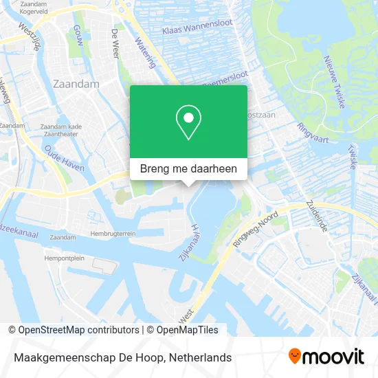 Maakgemeenschap De Hoop kaart