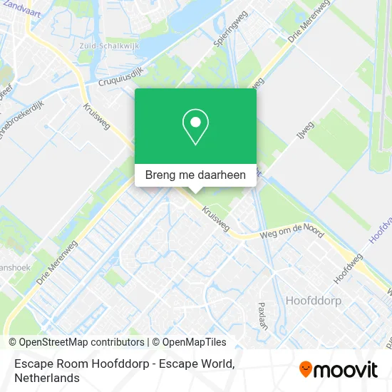 Escape Room Hoofddorp - Escape World kaart