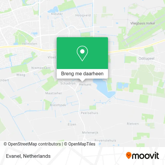 Evanel kaart