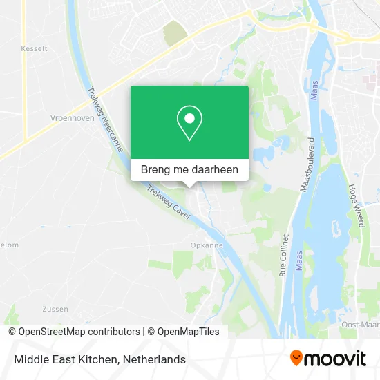 Middle East Kitchen kaart