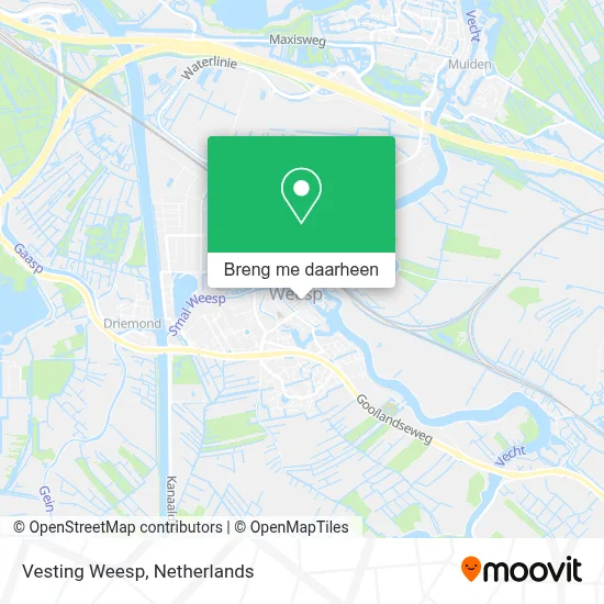 Vesting Weesp kaart