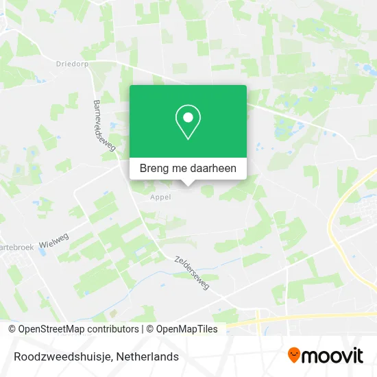 Roodzweedshuisje kaart