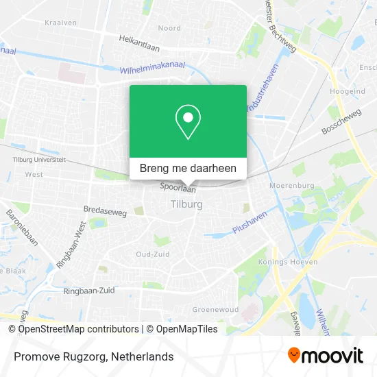 Promove Rugzorg kaart