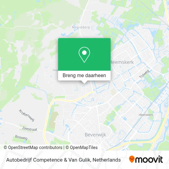 Autobedrijf Competence & Van Gulik kaart