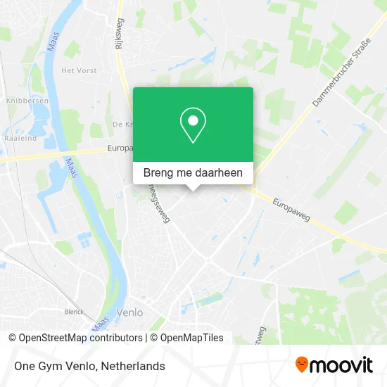 One Gym Venlo kaart