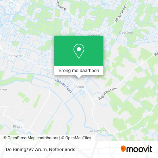 De Bining/Vv Arum kaart