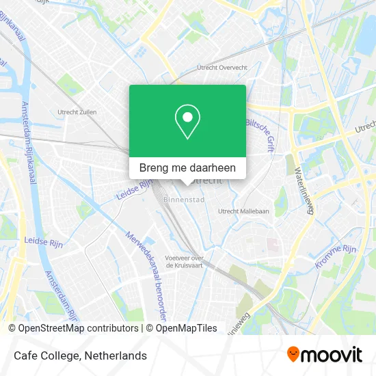 Cafe College kaart
