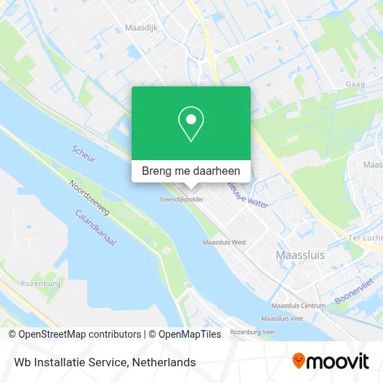 Wb Installatie Service kaart