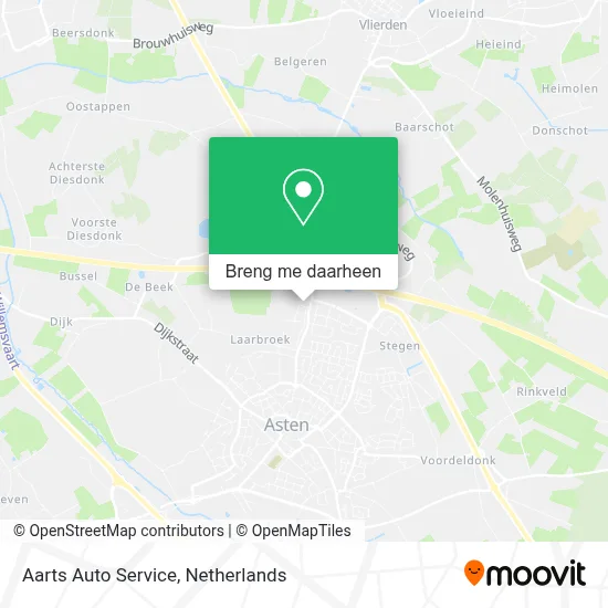 Aarts Auto Service kaart