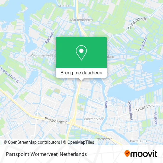 Partspoint Wormerveer kaart