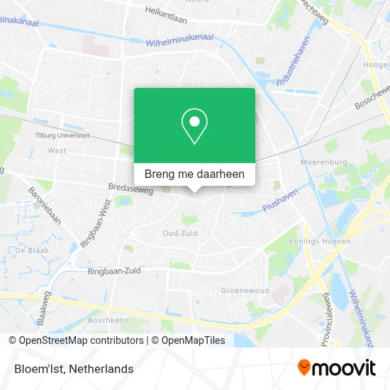 Bloem'Ist kaart