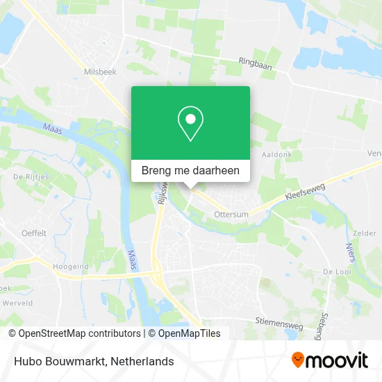 Hubo Bouwmarkt kaart