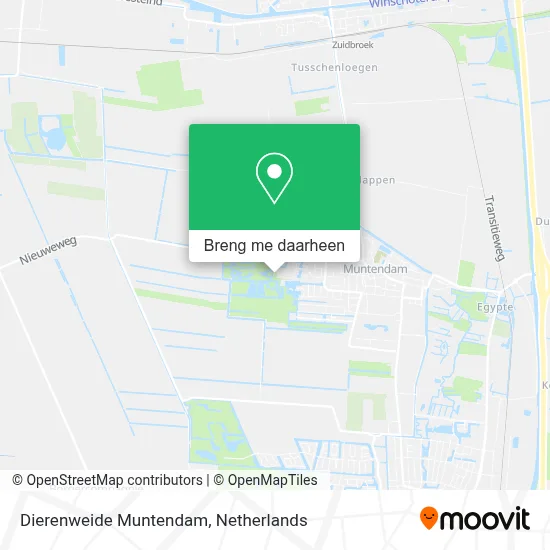 Dierenweide Muntendam kaart