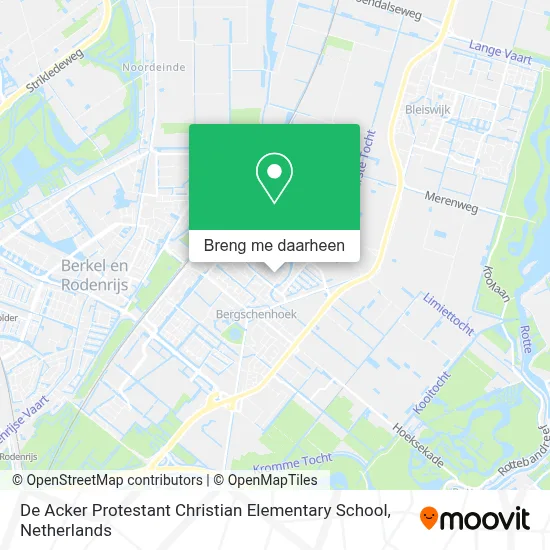 De Acker Protestant Christian Elementary School kaart