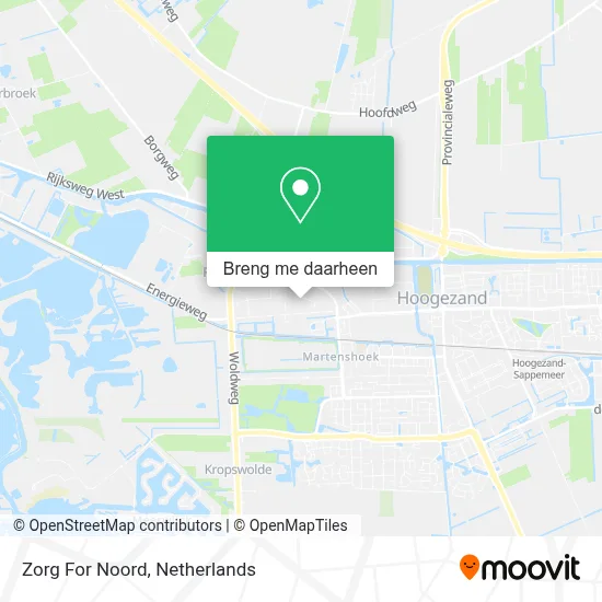 Zorg For Noord kaart