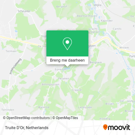 Truite D'Or kaart