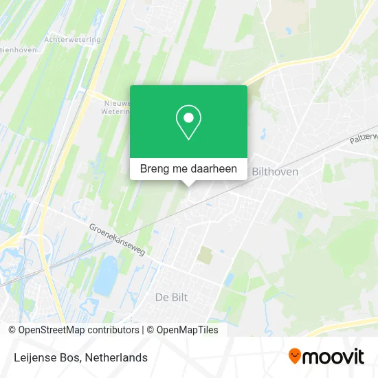 Leijense Bos kaart