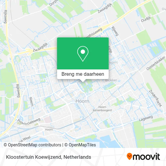 Kloostertuin Koewijzend kaart