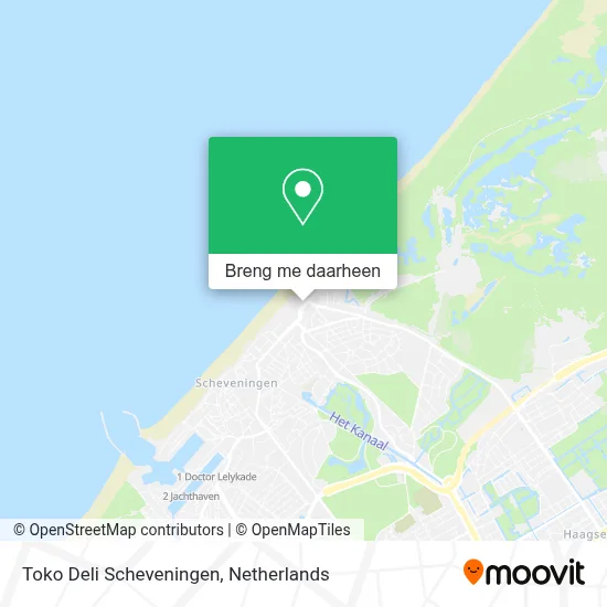 Toko Deli Scheveningen kaart