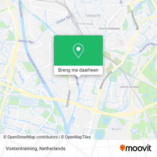 Voetentraining kaart