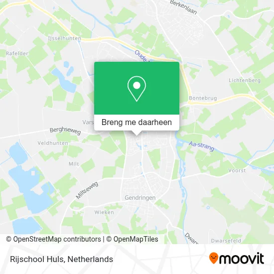 Rijschool Huls kaart