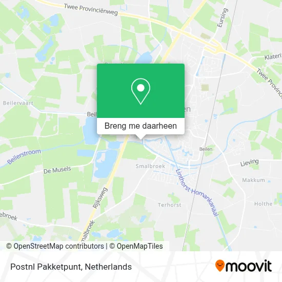 Postnl Pakketpunt kaart