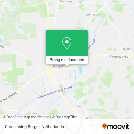 Carcleaning Borger kaart