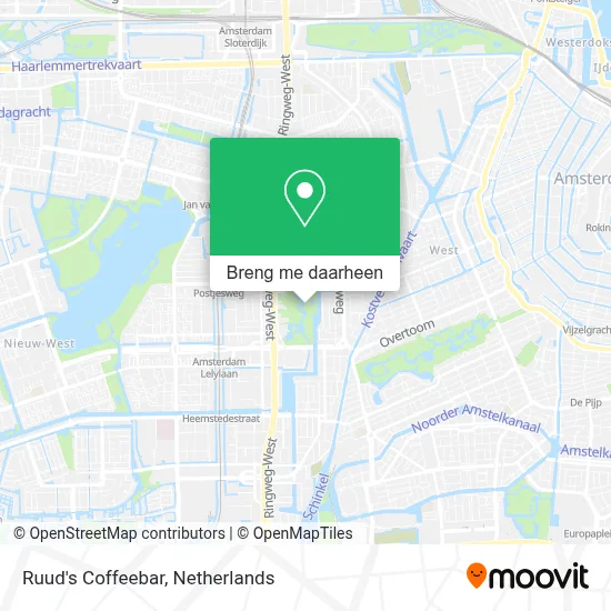 Ruud's Coffeebar kaart