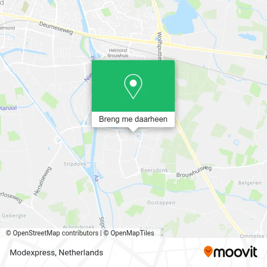 Modexpress kaart