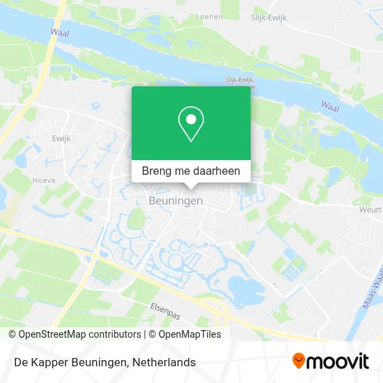 De Kapper Beuningen kaart