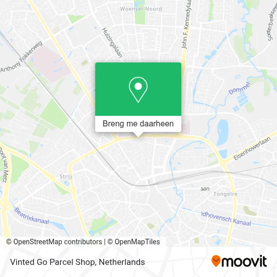Vinted Go Parcel Shop kaart