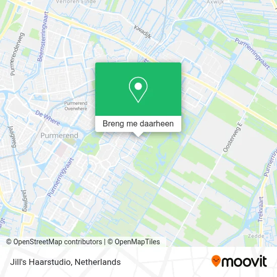 Jill's Haarstudio kaart