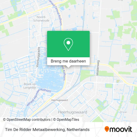 Tim De Ridder Metaalbewerking kaart