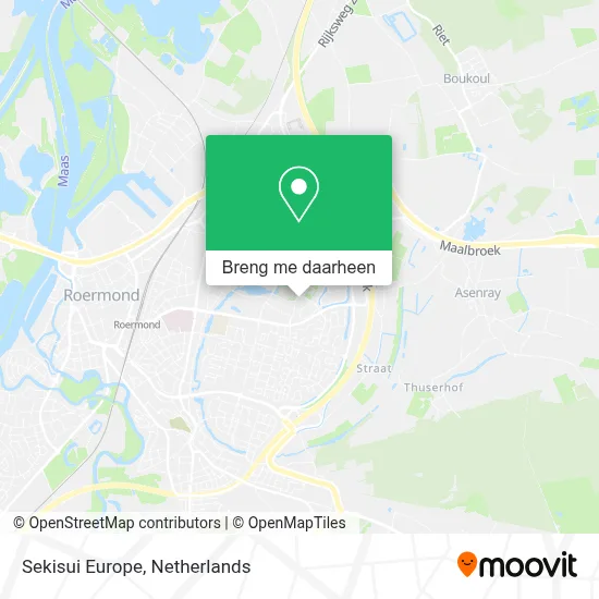 Sekisui Europe kaart