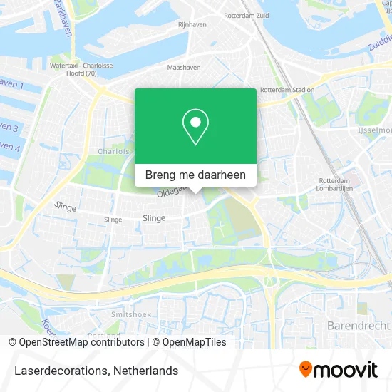 Laserdecorations kaart