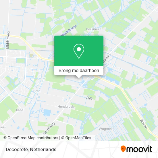 Decocrete kaart