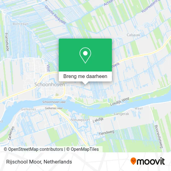 Rijschool Moor kaart