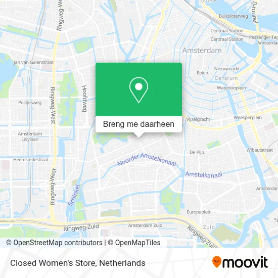 Closed Women's Store kaart