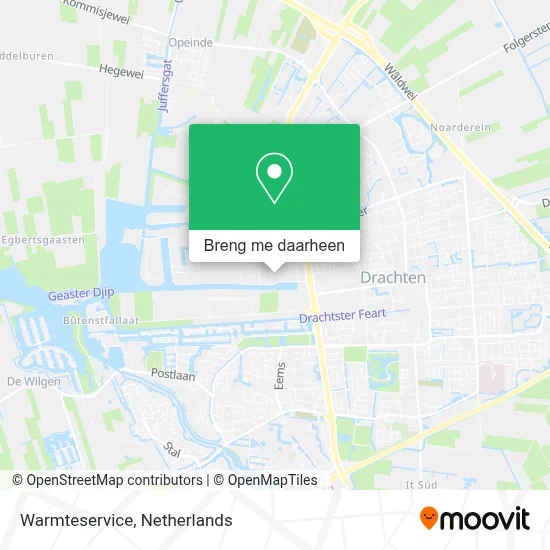 Warmteservice kaart