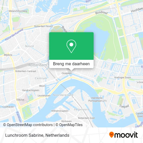 Lunchroom Sabrine kaart