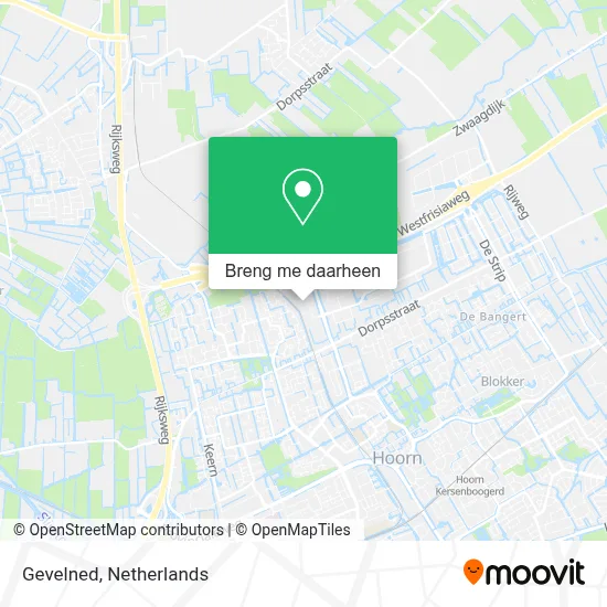 Gevelned kaart