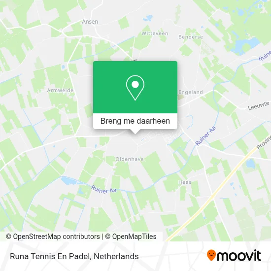 Runa Tennis En Padel kaart