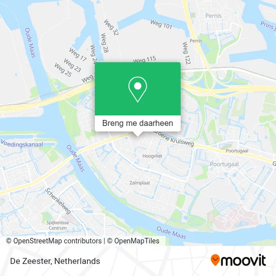 De Zeester kaart