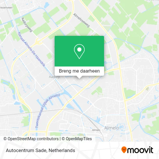 Autocentrum Sade kaart
